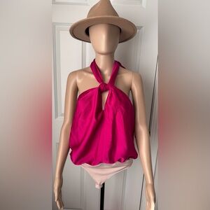 Strut & Bolt Fuchsia Bodysuit Top NWT